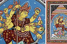 Pattachitra Painting | Mahishasura Mardini