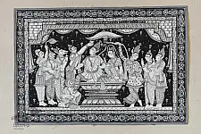Traditional Pattachitra Painting | Ram Darbar