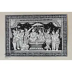 Traditional Pattachitra Painting | Ram Darbar
