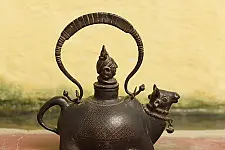 Antiquities from Khajuraho |  Siva & Nandi Kamandal 