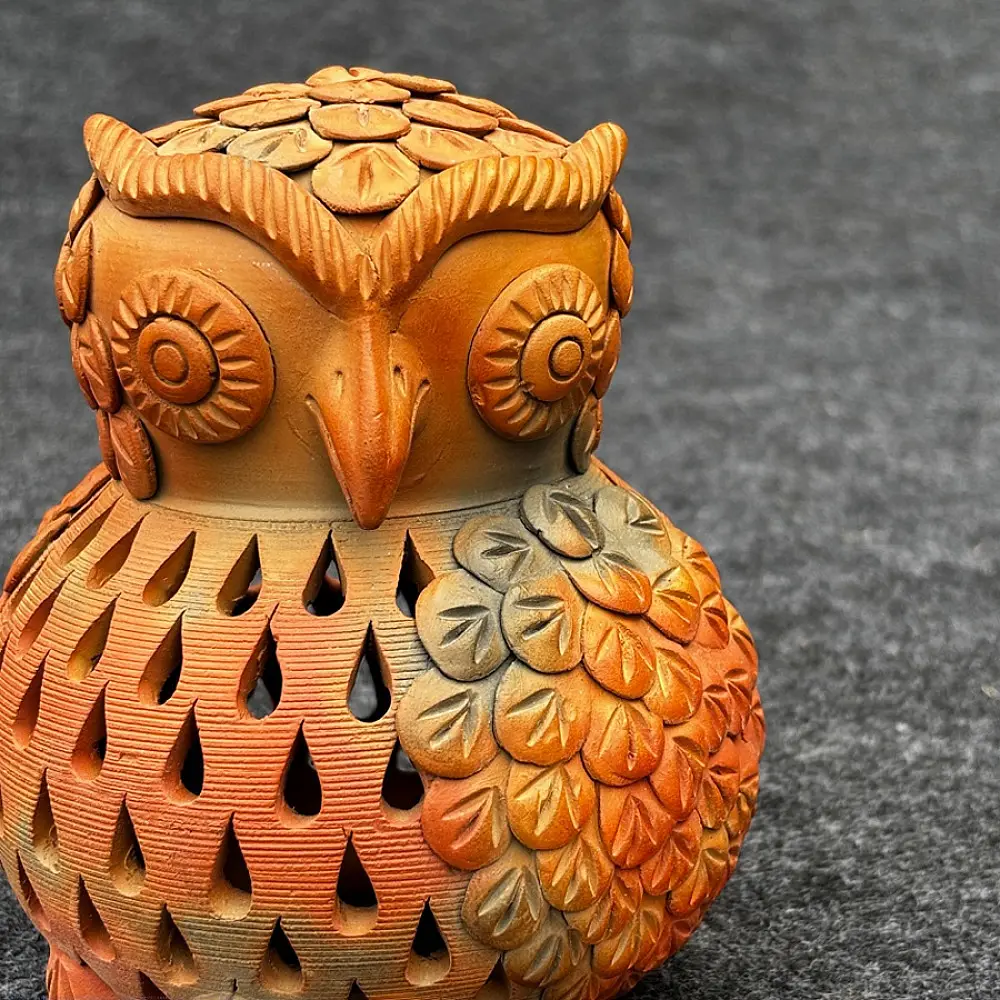 Shop Terracotta Pottery Art ~ T Light Holder - Owl