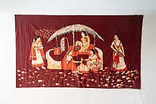 Batik Painting ~ Village scene