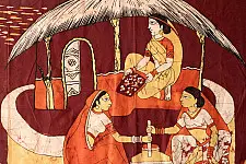 Batik Painting ~ Village scene
