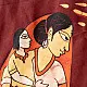 shop handcrafted batik painting - village scene