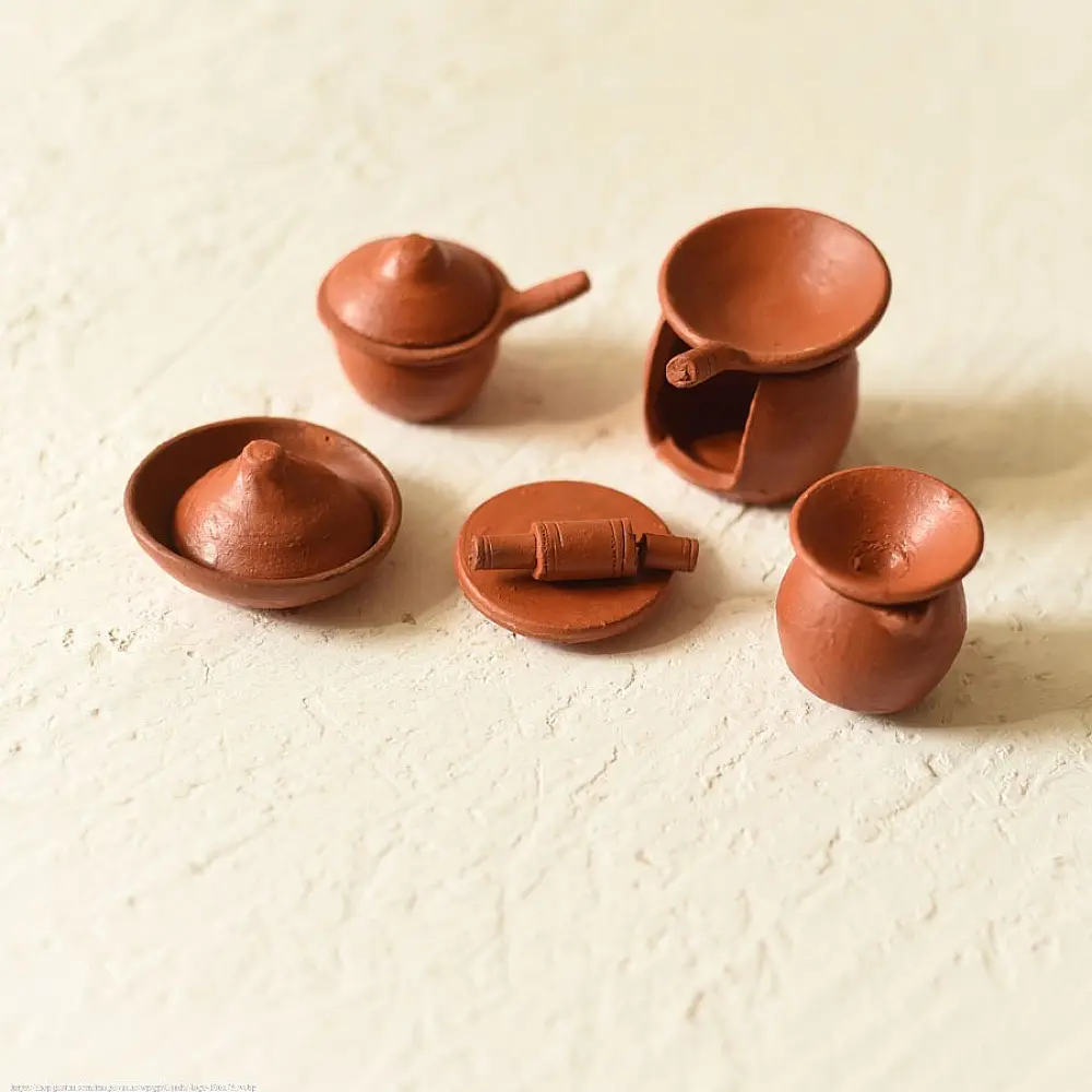 Shop Terracotta Handmade Clay - Miniature Kitchen Set