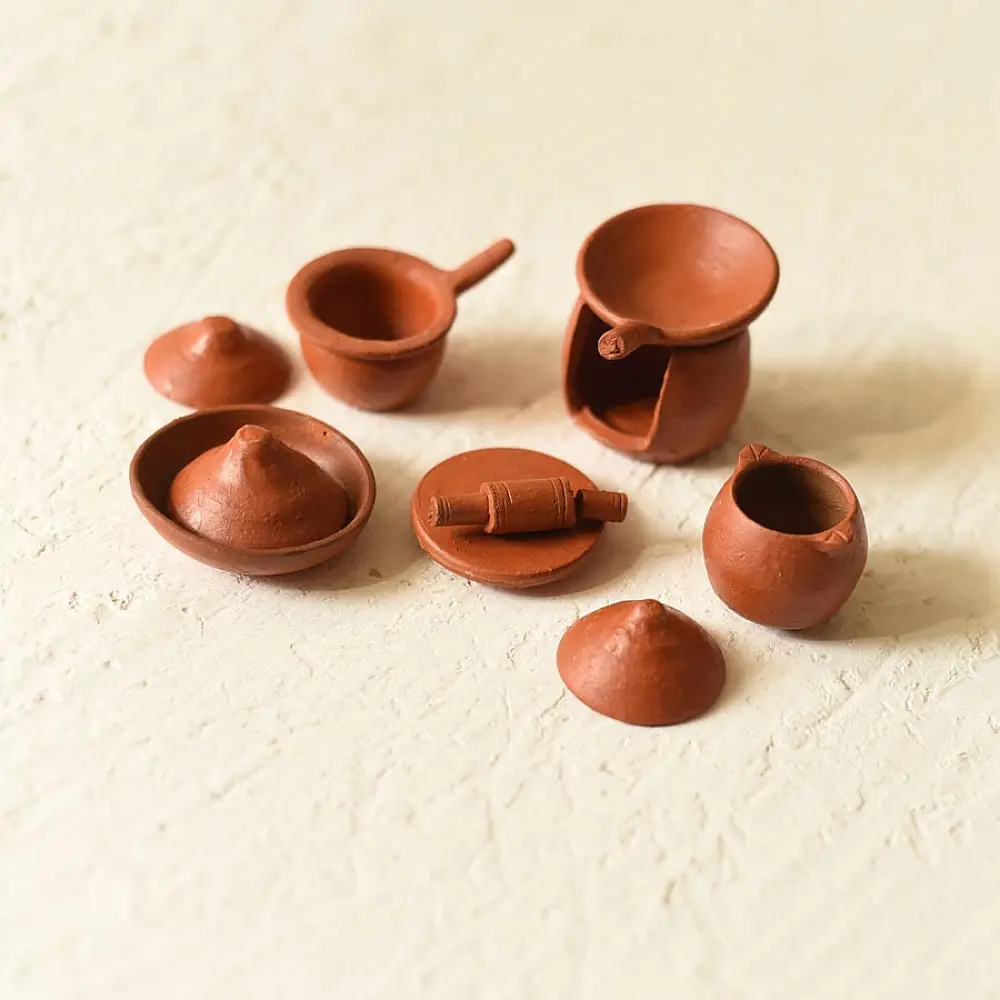 Shop Terracotta Handmade Clay - Miniature Kitchen Set