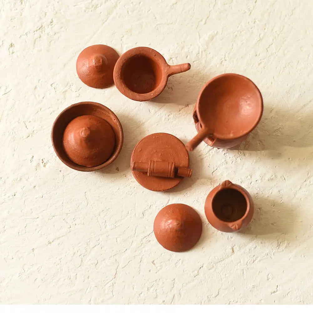 Shop Terracotta Handmade Clay - Miniature Kitchen Set