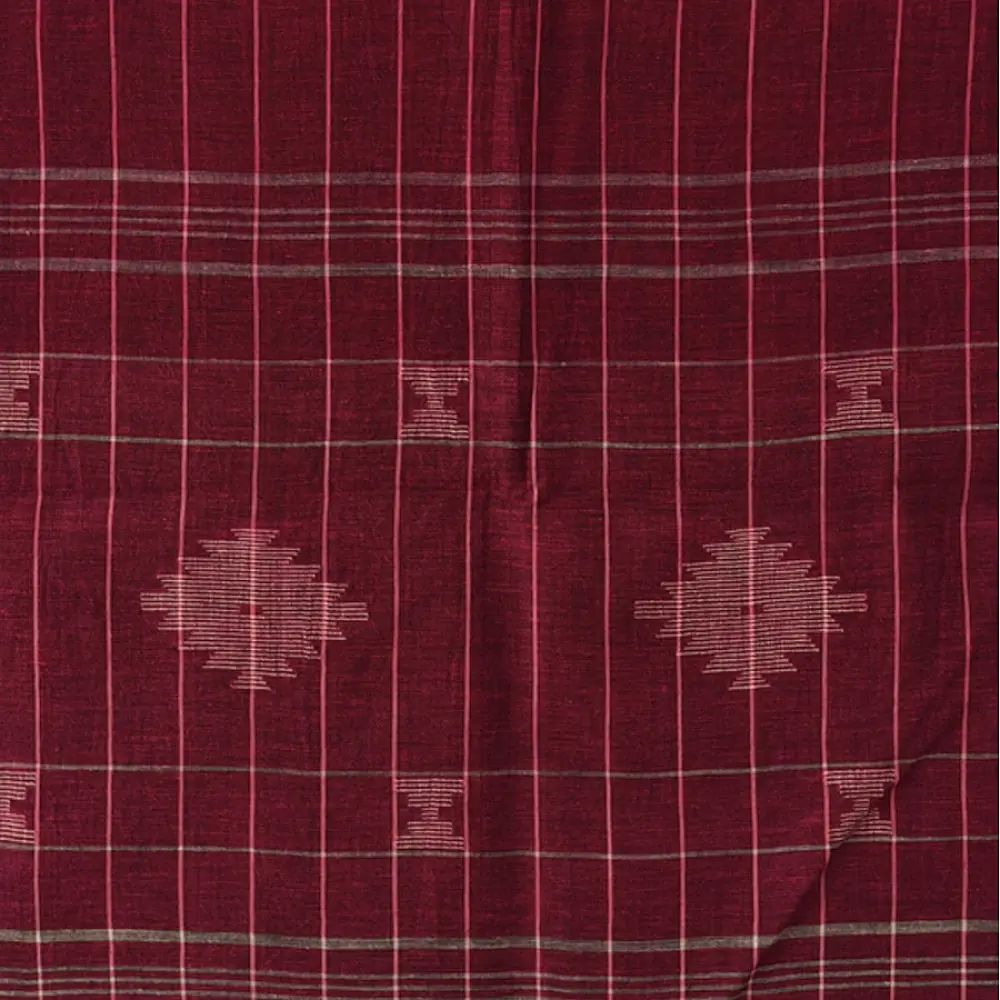 shop Handloom Soft Cotton - Jamdani Stole