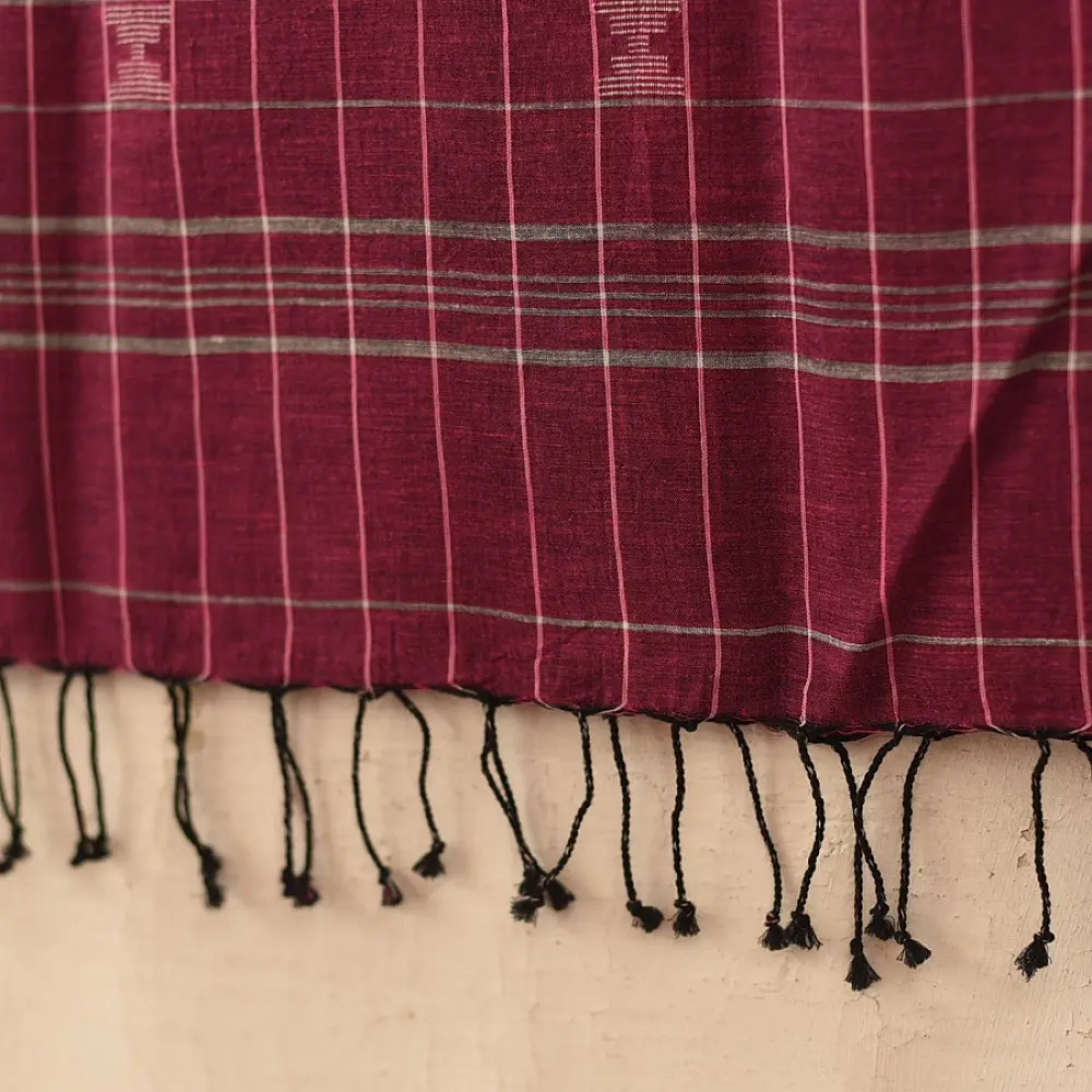 shop Handloom Soft Cotton - Jamdani Stole