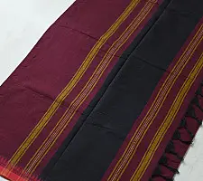 Sadaa . सदा | Begampuri Handloom Cotton Saree - Dark Maroon