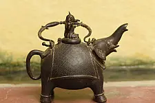 Antiquities from Khajuraho | Ganesha & Ganjraj Kamandal