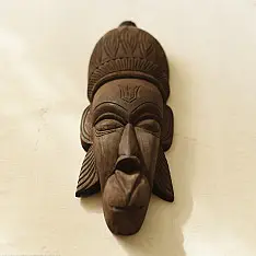 Handmade Wooden Hanging Mask - Hanuman