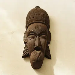 Handmade Wooden Hanging Mask - Hanuman