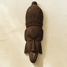 Handmade Wooden Hanging Mask - Hanuman