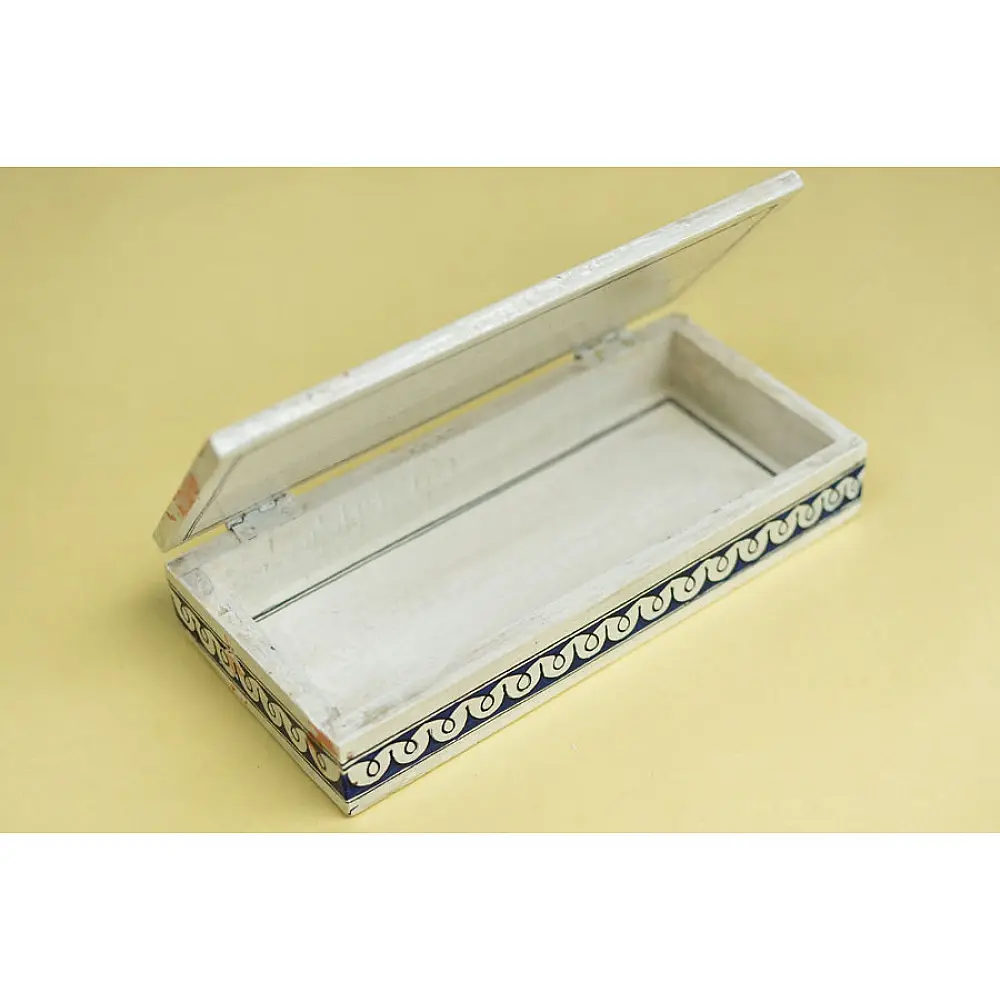 Wooden box ☀  Elephant ( Indigo )