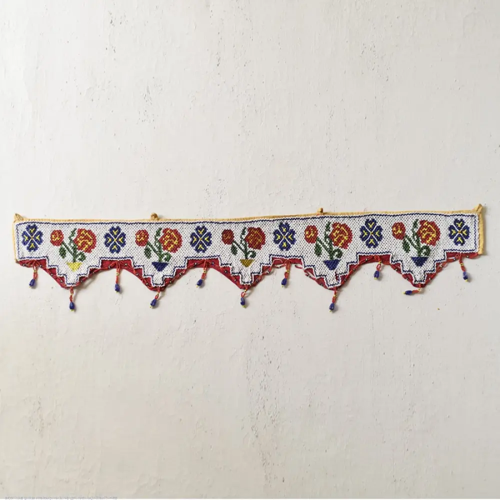 Bead Work ~ Antique Door Toran - Rose Motif