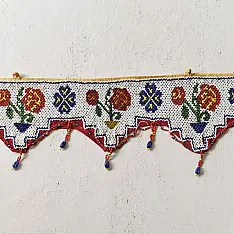 Prachin . प्राचीन || Bead Work ~ Antique Door Toran - Rose Motif