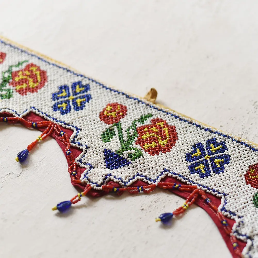 Bead Work ~ Antique Door Toran - Rose Motif