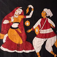 Batik Painting ~ Folk Dancer