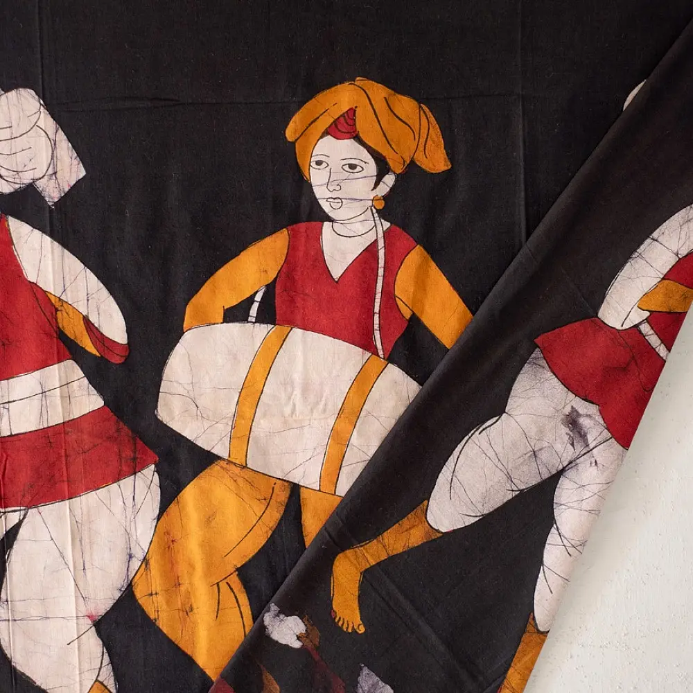 shop handcrafted batik painting Folk Dancer