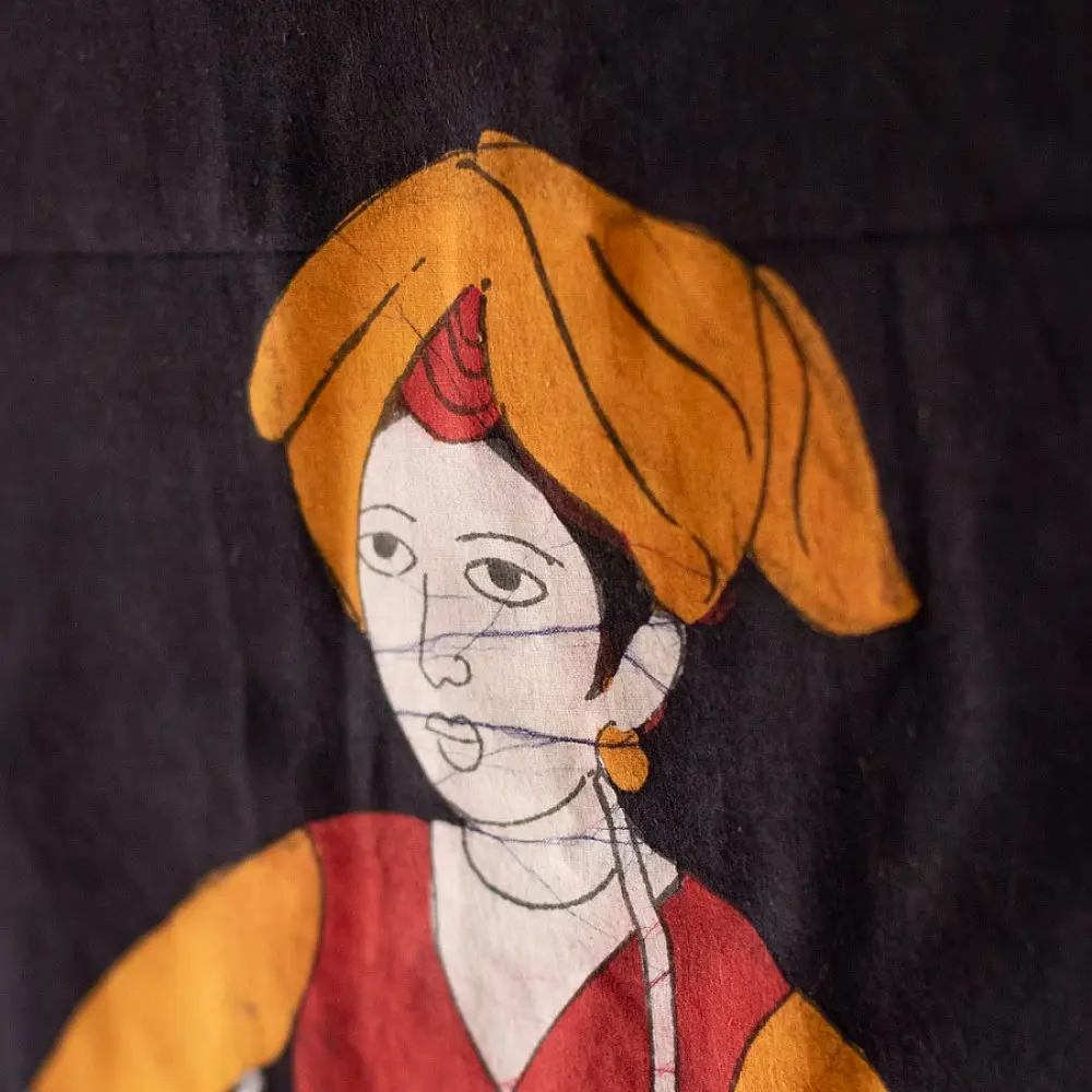 shop handcrafted batik painting Folk Dancer