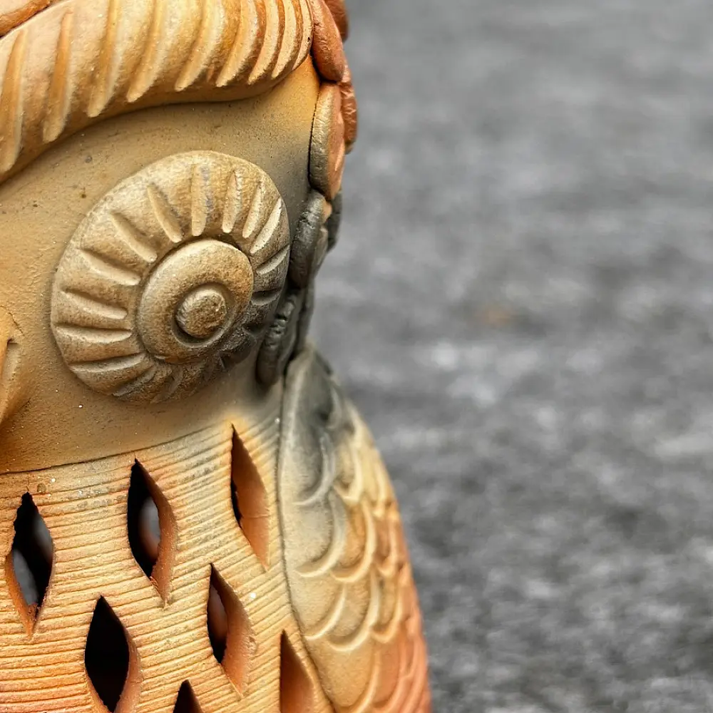 Shop Terracotta Pottery Art - T Light Holder - Owl Shape