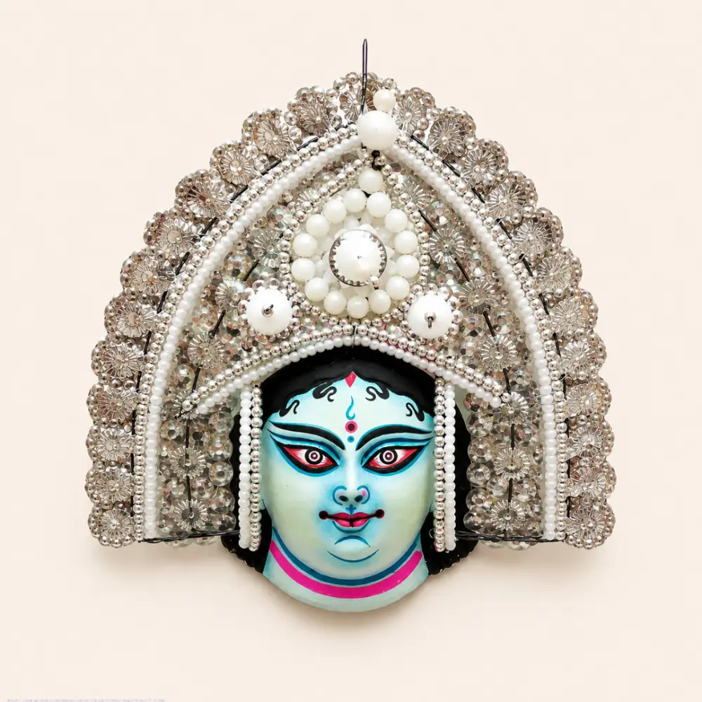 shop Handmade Paper Mache Chau Mask - Gauri