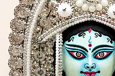 Mukhauta . मुखौटा : Handmade Paper Mache Chau Mask - Gauri