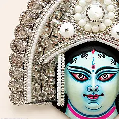 Mukhauta . मुखौटा : Handmade Paper Mache Chau Mask - Gauri