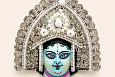 Mukhauta . मुखौटा : Handmade Paper Mache Chau Mask - Gauri