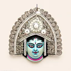 Mukhauta . मुखौटा : Handmade Paper Mache Chau Mask - Gauri
