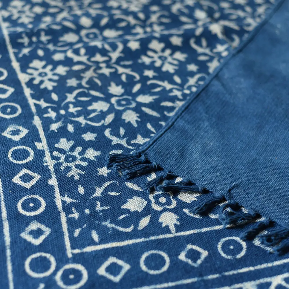 shop Indigo Natural Color Dhurrie