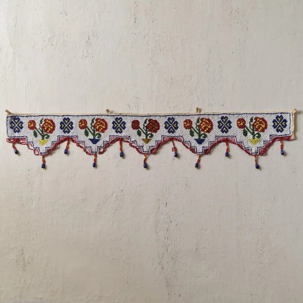 Bead Work ~ Antique Door Toran - Rose Flower Motif