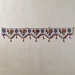 Prachin . प्राचीन || Bead Work ~ Antique Door Toran - Rose Flower Motif