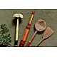 Rasoi ✯ Kutch lacquer ladles { Set of Four } ✯ 1
