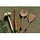 Rasoi ✯ Kutch lacquer ladles { Set of Four } ✯ 2
