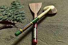 Rasoi ✯ Kutch lacquer ladles { Set of Two} ✯ 7