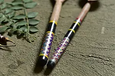 Rasoi ✯ Kutch lacquer ladles { Set of Two} ✯ 11