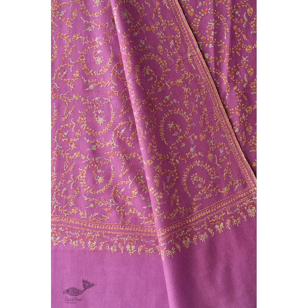 shop Kashmiri Handwoven Pashmina Shawl ~ Sozni Jamawar Embroidery