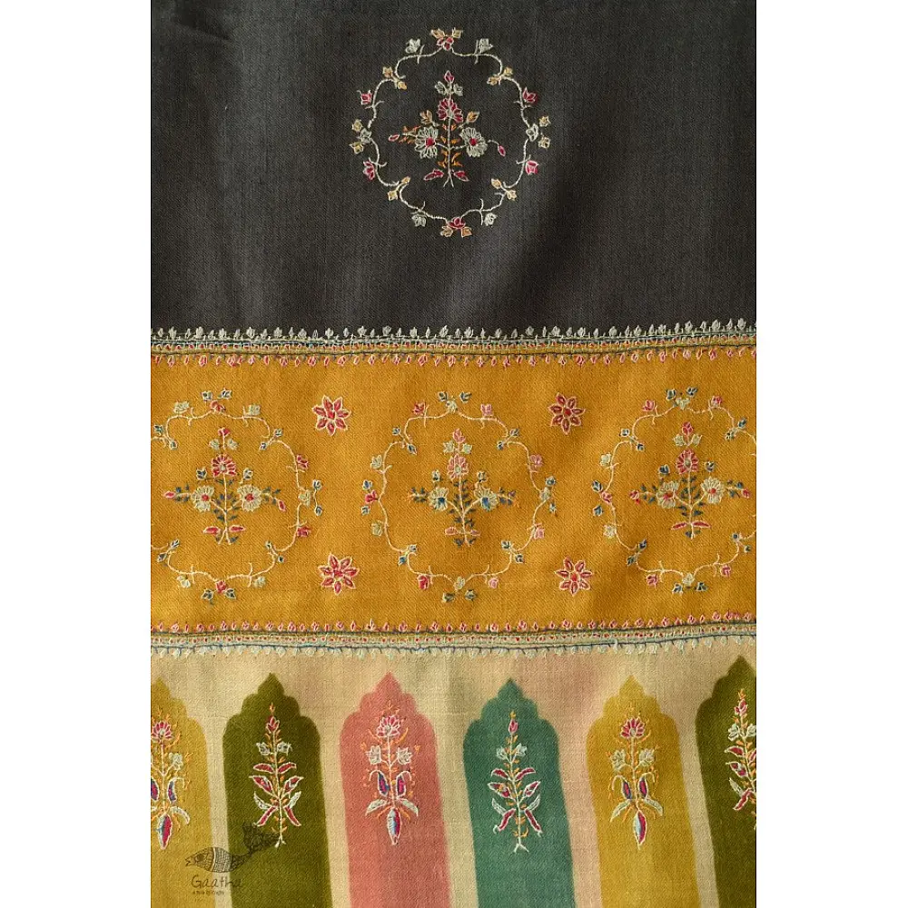 shop Kashmiri Pashmina Shawl with Sozni Jamawar Embroidery