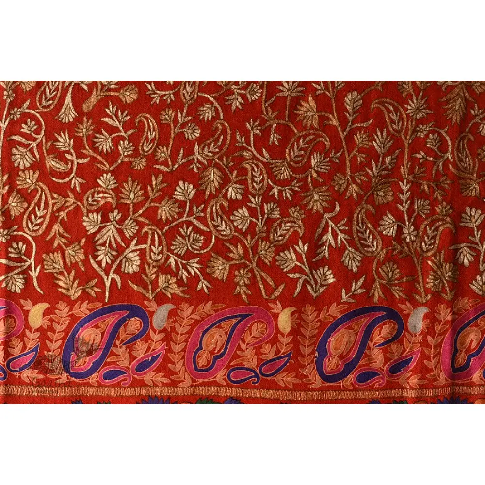 shop Kashmiri Pashmina Shawl with zari Jamawar Embroidery