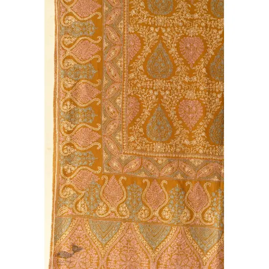 shop Sozni Jamawar Embroidered Kashmiri Pashmina Shawl