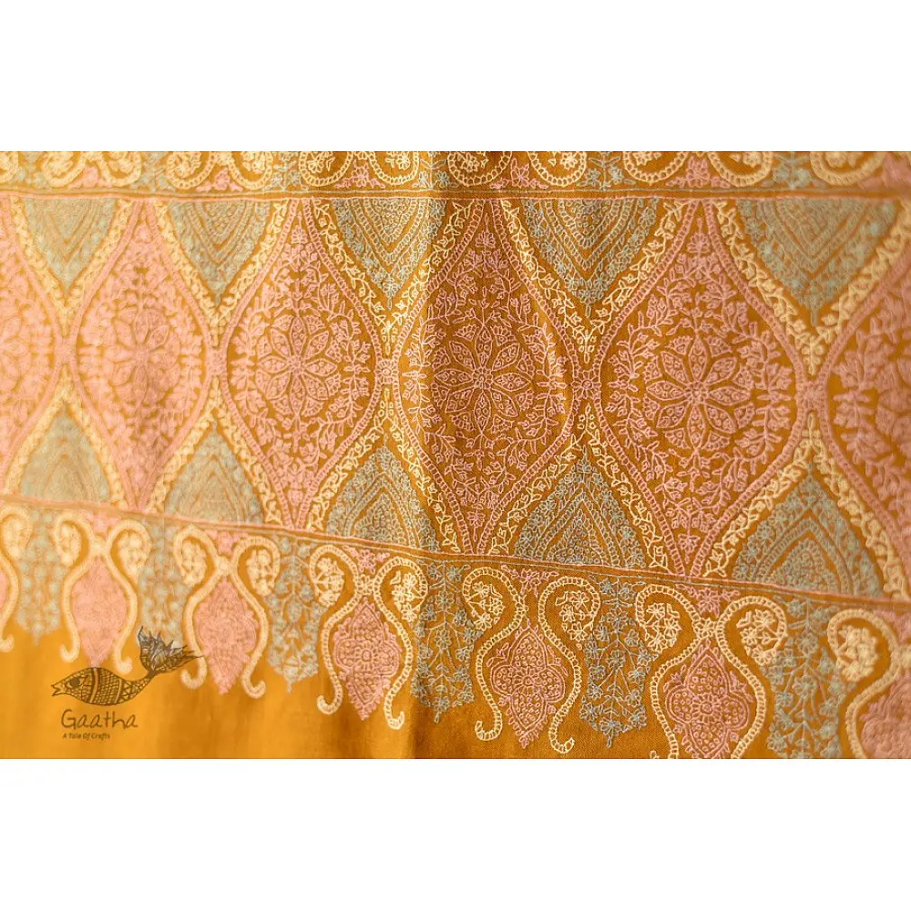 shop Sozni Jamawar Embroidered Kashmiri Pashmina Shawl