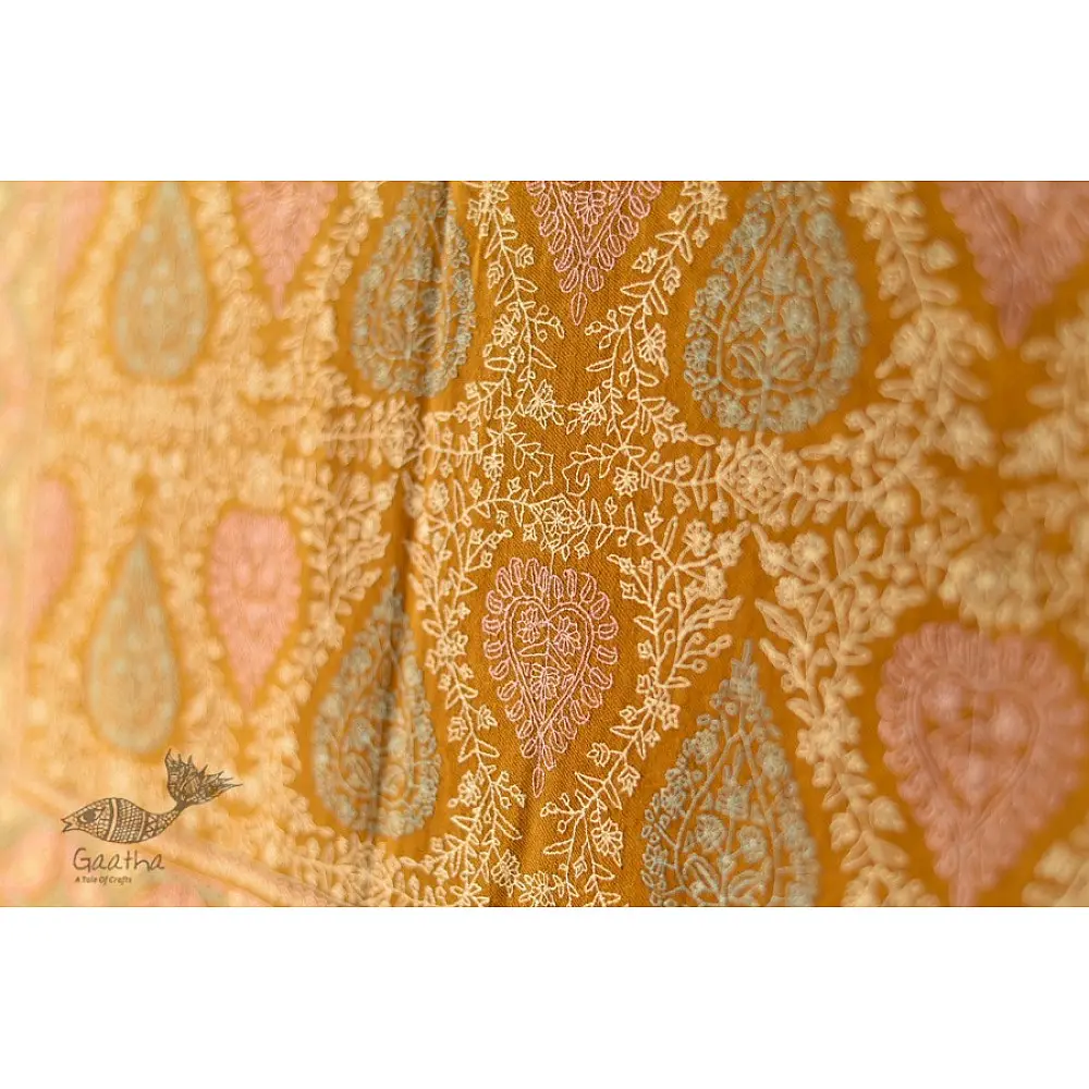 shop Sozni Jamawar Embroidered Kashmiri Pashmina Shawl