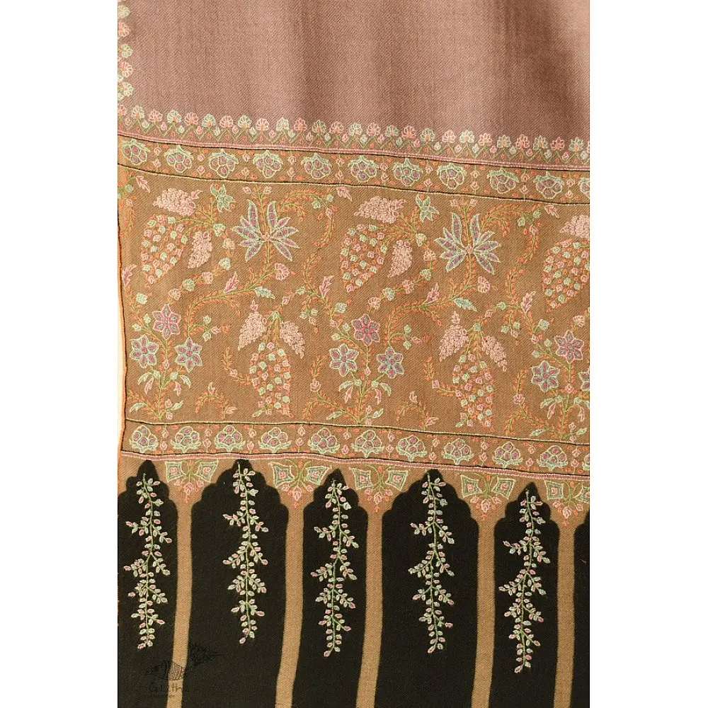 shop Kashmiri Pashmina Shawl with Sozni Jamawar Embroidery