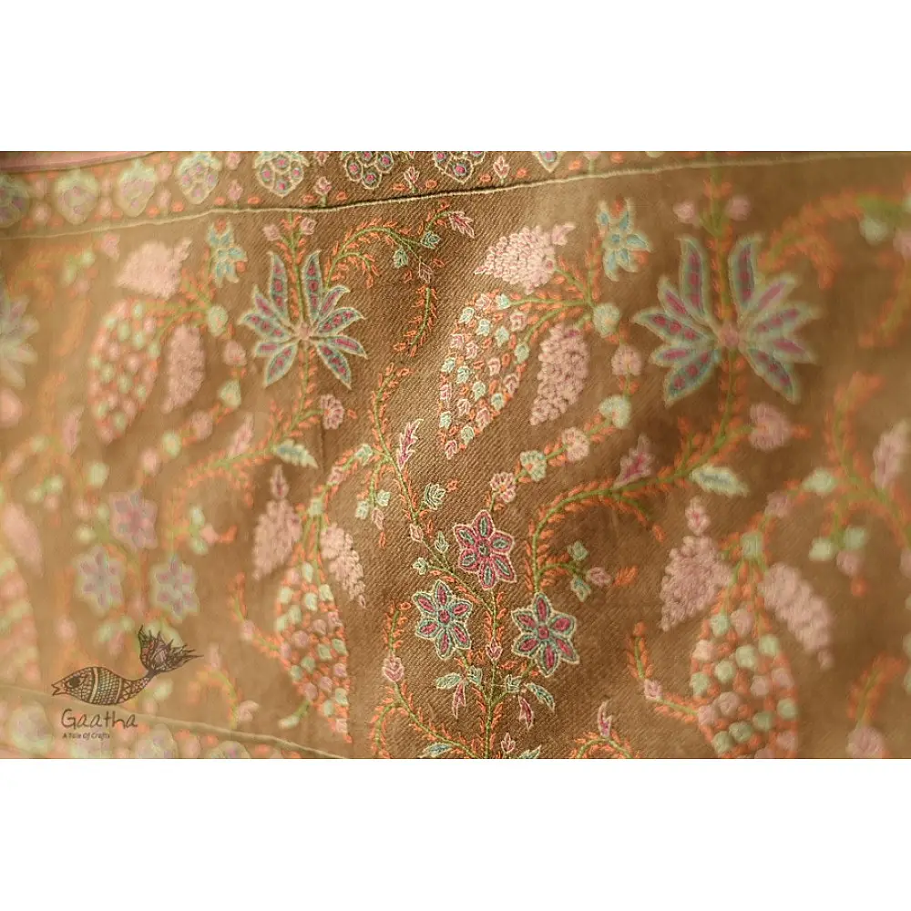 shop Kashmiri Pashmina Shawl with Sozni Jamawar Embroidery