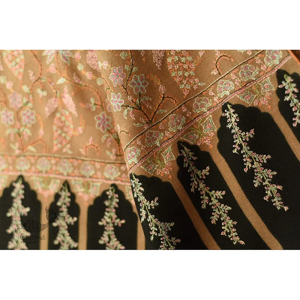shop Kashmiri Pashmina Shawl with Sozni Jamawar Embroidery