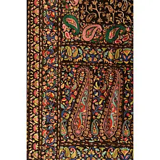 Pasham | Black - Pashmina Shawl with Zari Jamawar Embroidery 