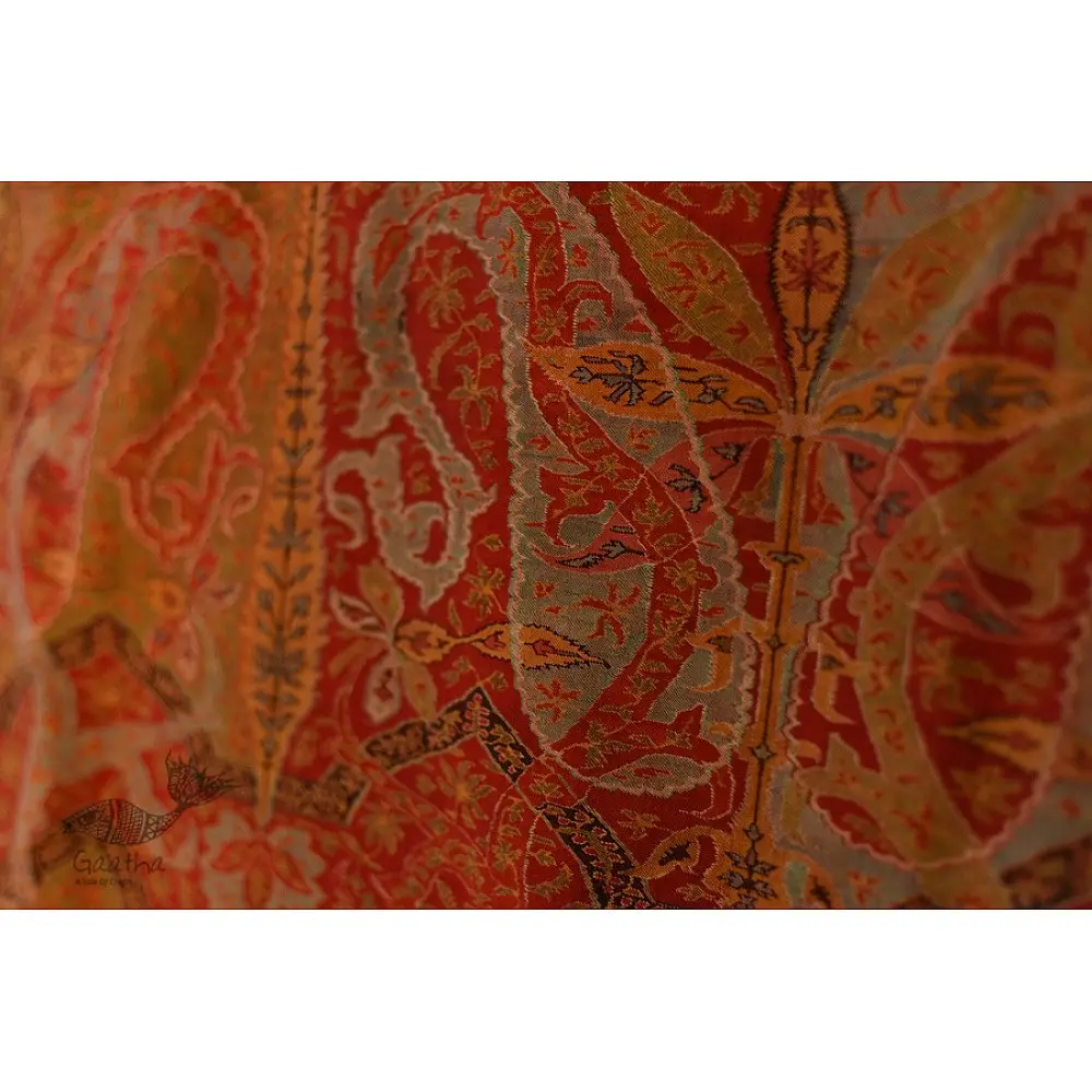 shop Kashmiri Pashmina Long Antique Jamawar shawl