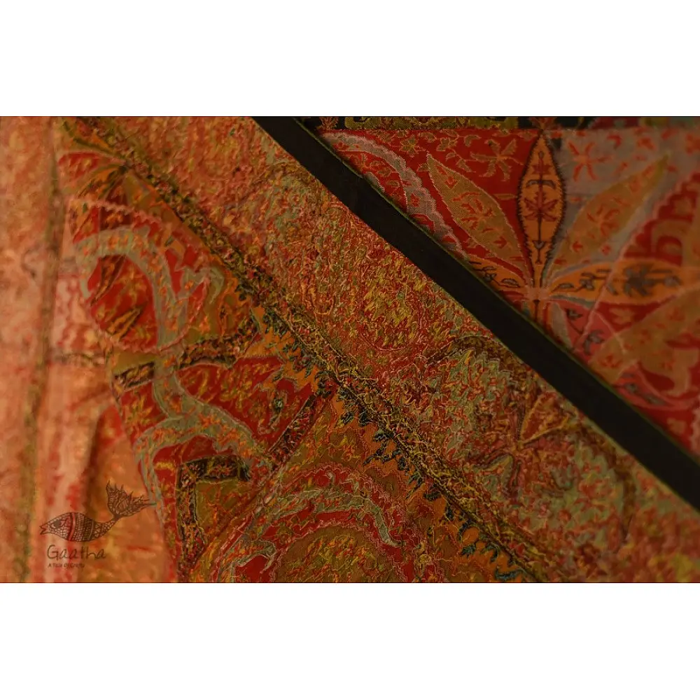 shop Kashmiri Pashmina Long Antique Jamawar shawl